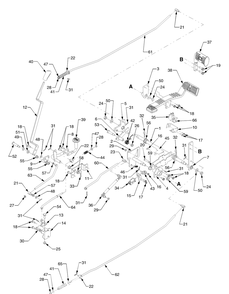 Controls Diagram and Parts List for 6284 54AD64H710-54AT64H710-54BD64H710-54BT64H710 Cub Cadet Lawn Tractor